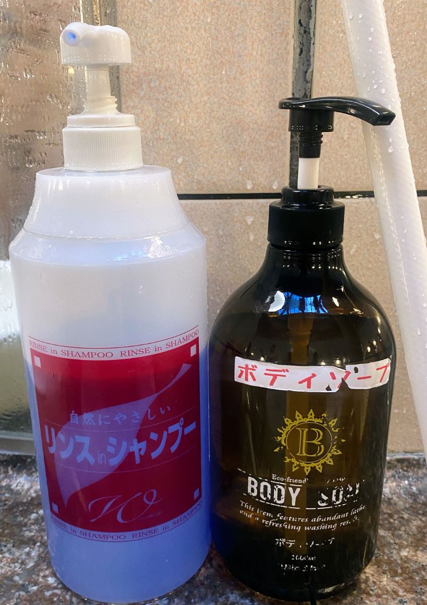 ボディソープとシャンプー